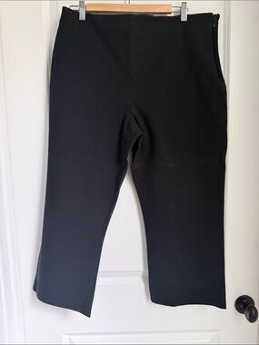 Sezane Black Cropped Straight-Leg Pants